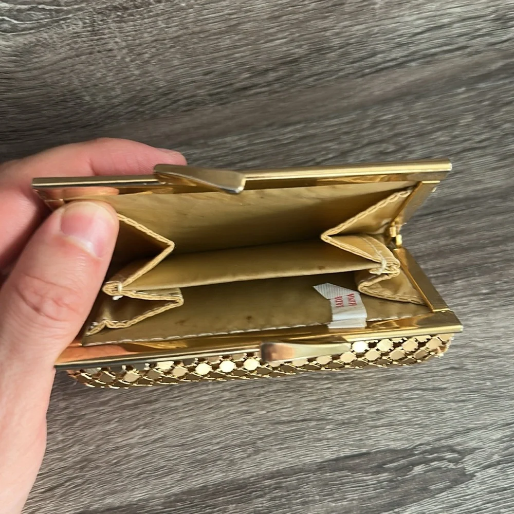 Glam Wallet Party Wedding Cocktail Gold Elegant Sophisticated Womens Luxury - Picture 4 of 8